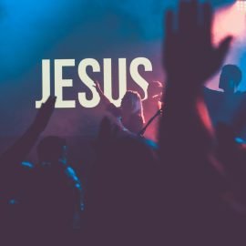 Worship band performing on stage